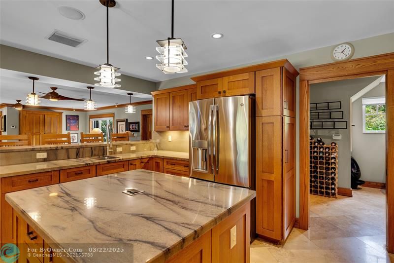 With view into the pantry