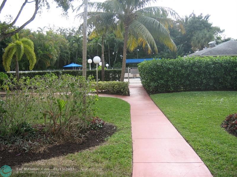 Pool walkway