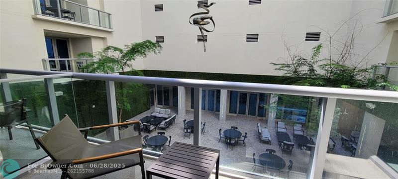 Relax on a beautiful courtyard
