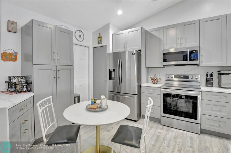 Totally Renovated Kitchen with Added Pantry & Storage Cabinets!