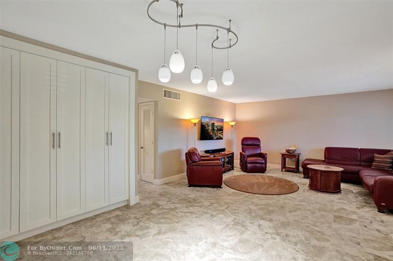 Tile floors through out except bedrooms