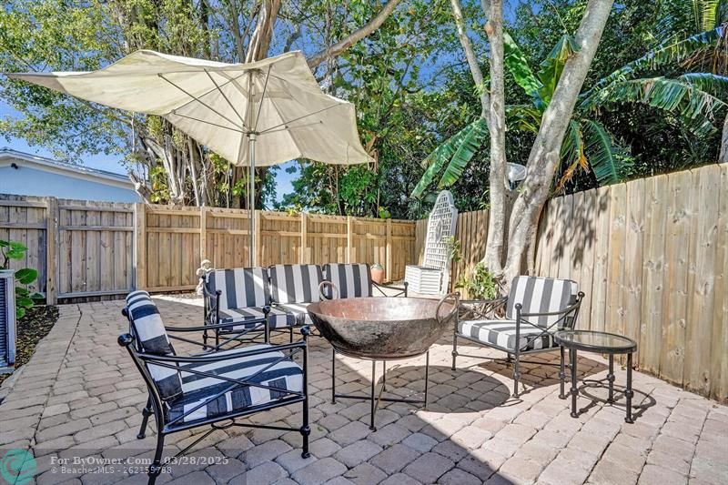 Patio and Firepit and Barbecue Area