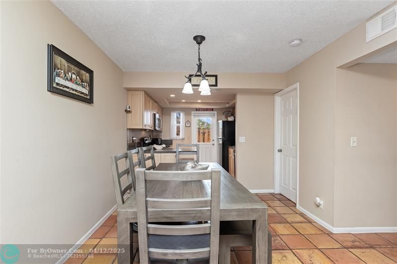 Open concept kitchen.