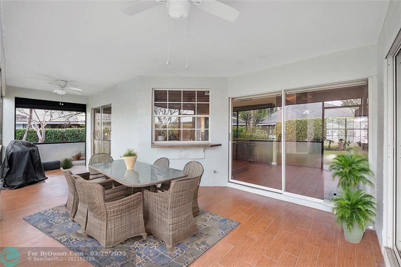 Staged patio