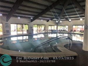 Our steamy heated indoor pool,Located adjacent to the gym is the indoor pool where you can begin your exercise regimen with a daily morning swim or join our group class of water exercise.  Other group classes that will peak your interest are aerobics such as Line Dancing and Zumba and stress relievers such as Yoga and Bend and Stretch