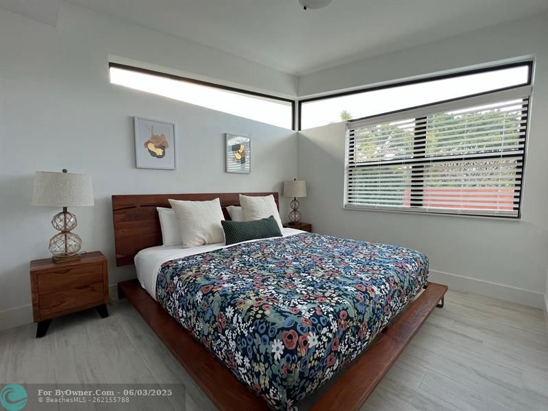 Spacious, Pristine Bedroom with Private View, Wonderful Transom windows and En-Suite Full Bath