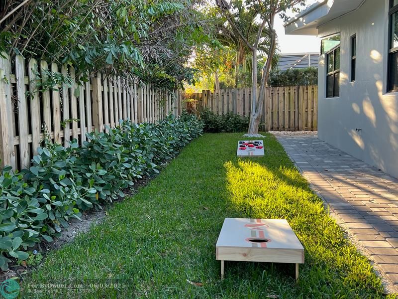 Side Yard for Games and Playtime