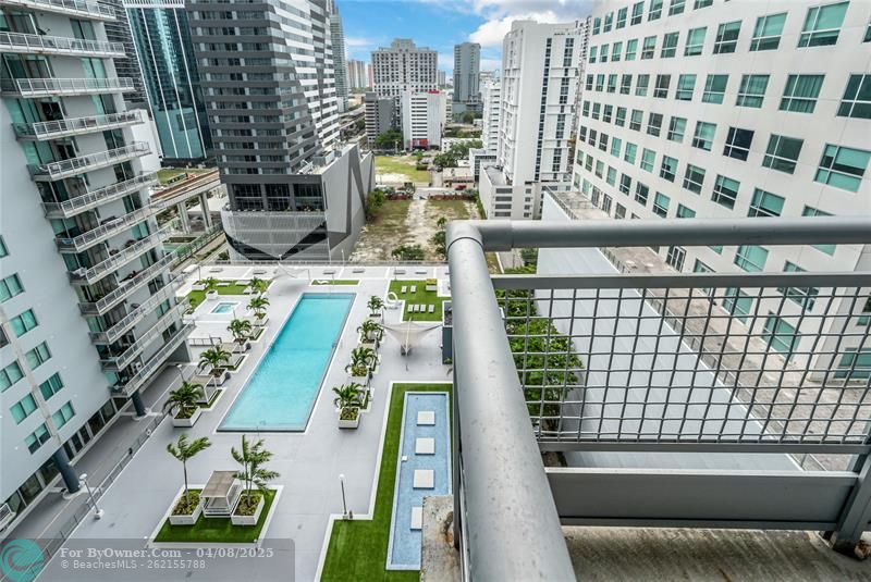 Balcony over looking the Pool