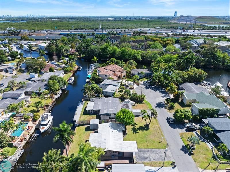 Deep water canals to the ocean.