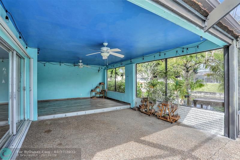 Covered Patio is HUGE