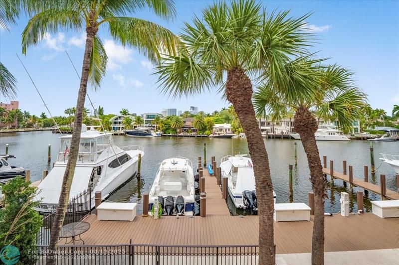 Your Deeded Dock Sits on Caron Canal, the Widest Canal on the Las Olas Isles. Accommodates Your 80\' Yacht with 20\' Beam.