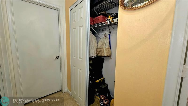 2nd closet in hallway