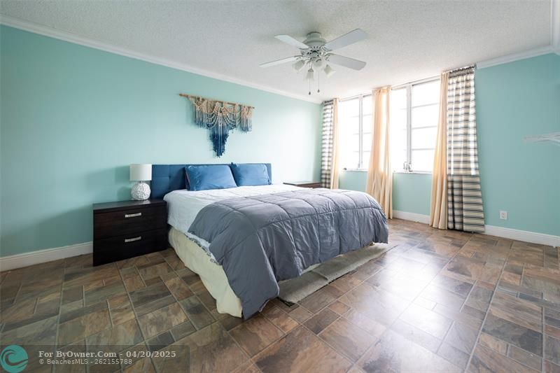 spacious master bedroom