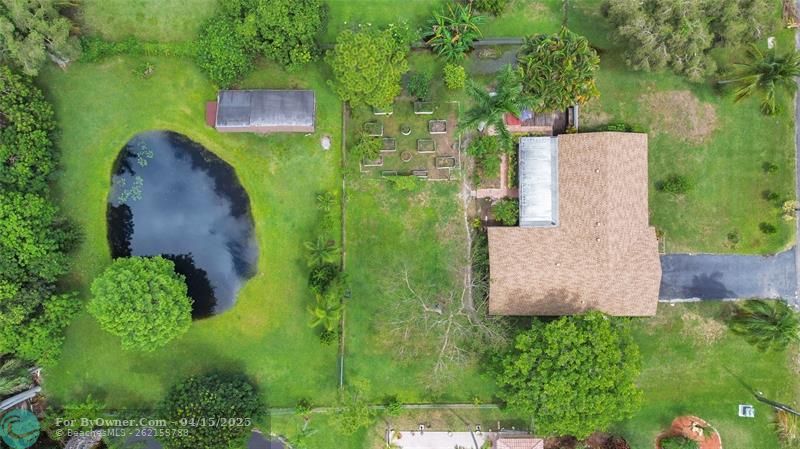 VIEW FROM ABOVE OF PROPERTY