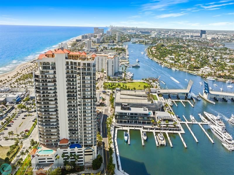 Jackson Tower Overlooking the New Las Olas Marina