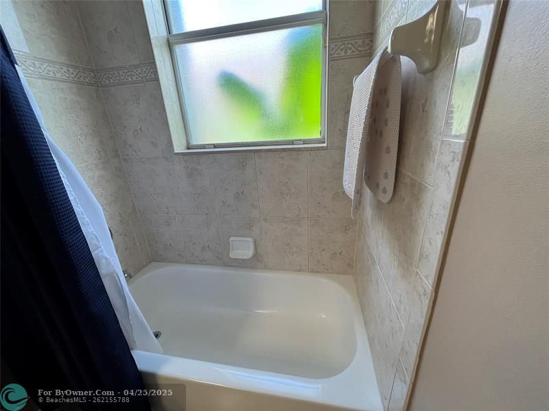 Newly refinished bathtub