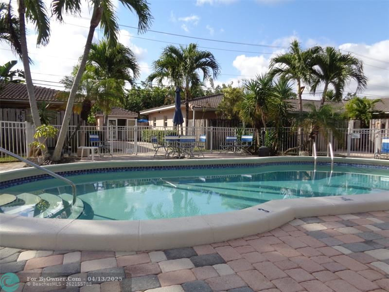 Courtyard Pool At Front Entry