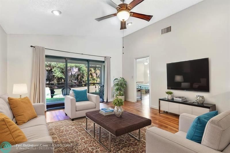 Spacious Living RoomStaged Photo