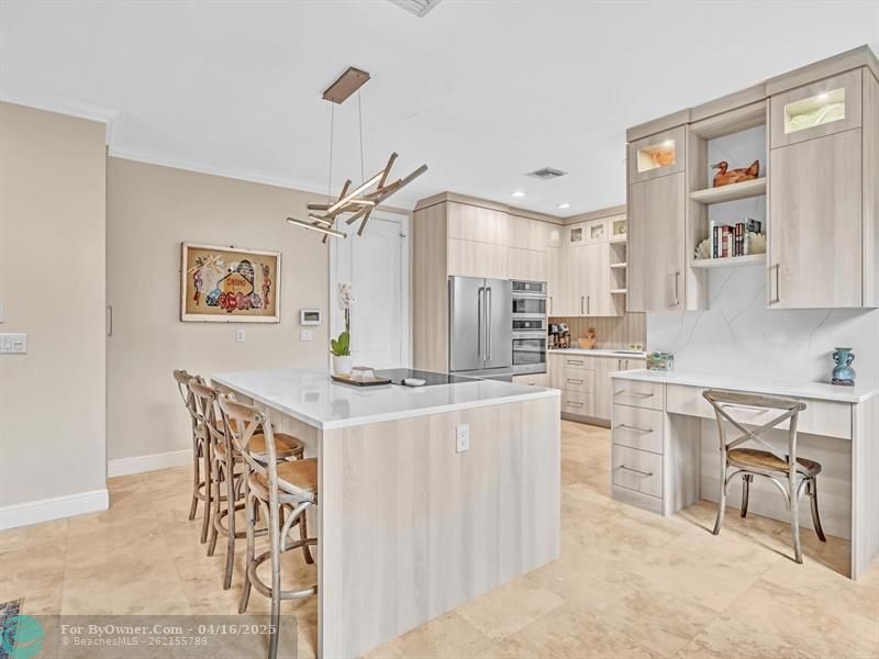 Kitchen with Island storage