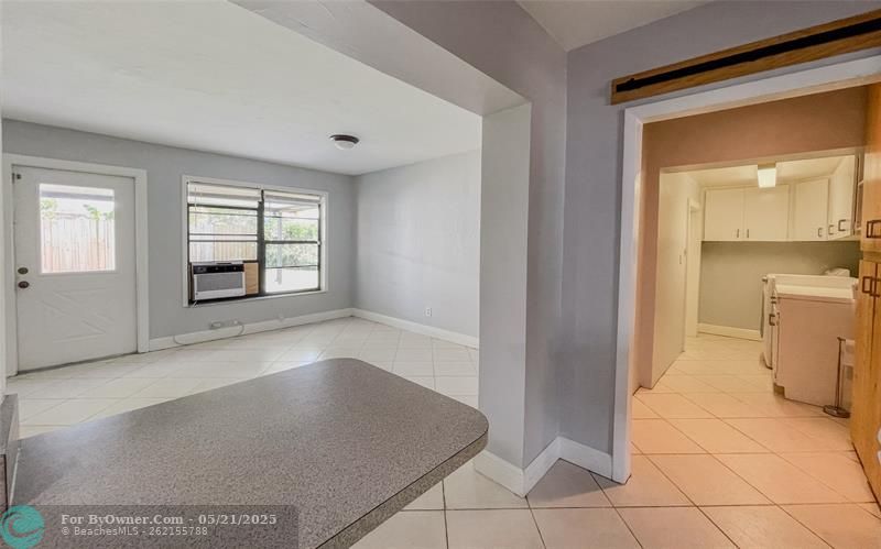 Kitchen - Showing Backroom & Laundry Room