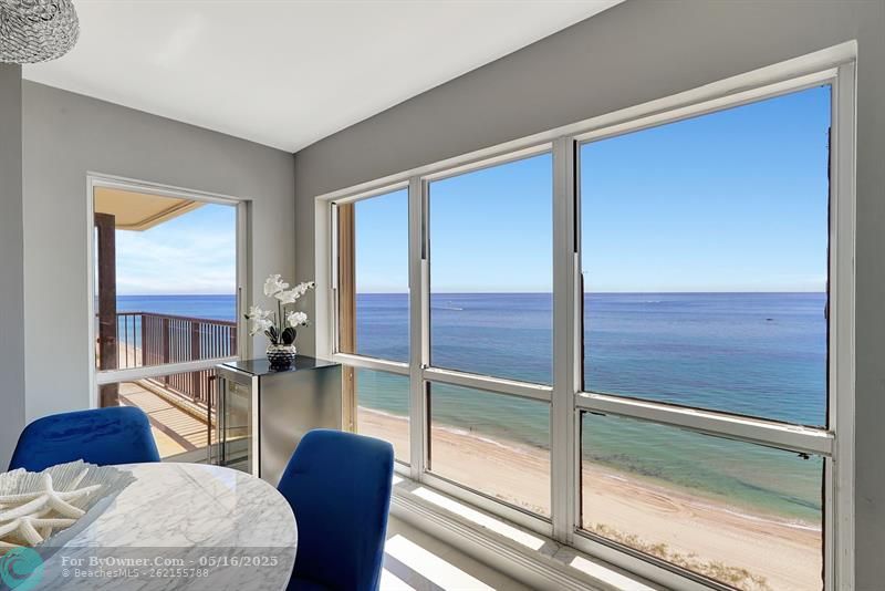 Views of the ocean in every area