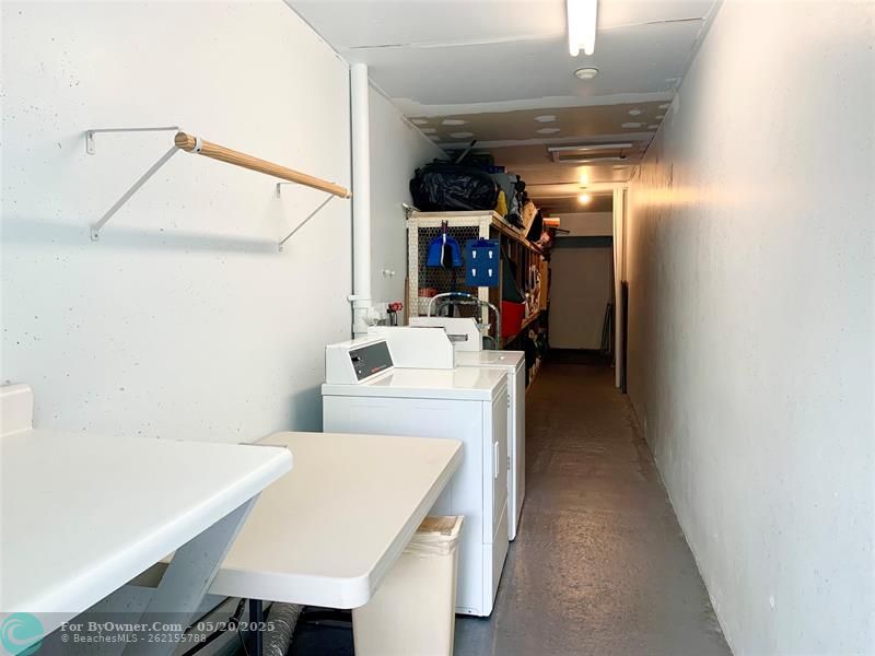 Laundry is next door!