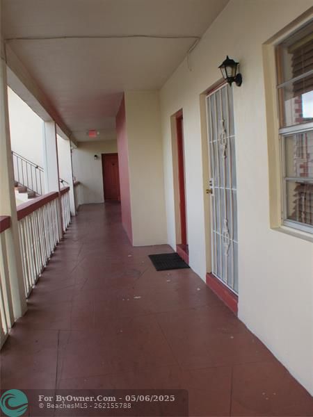 Hallway outside condo