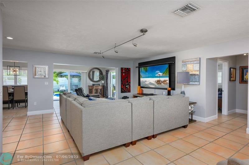 Open concept living areas