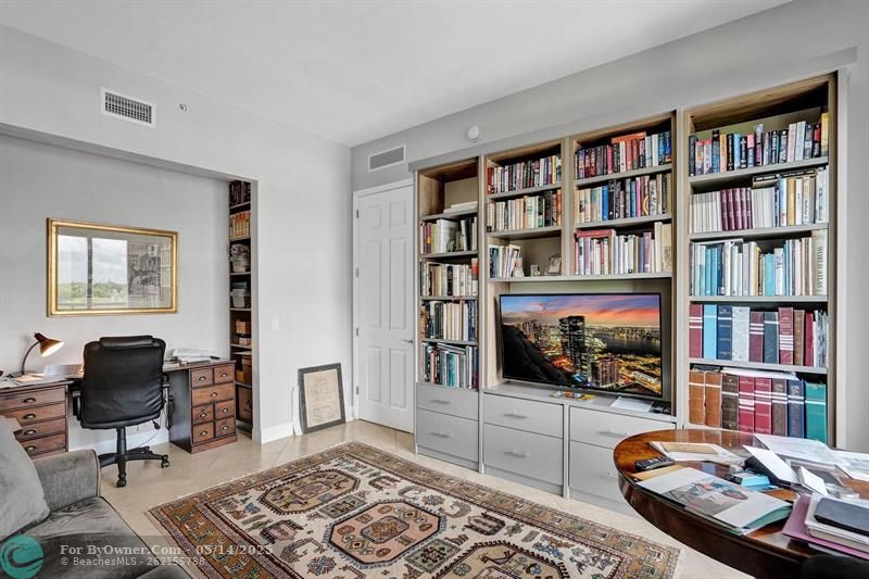 Third bedroom with built ins