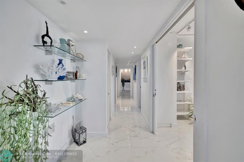 Hallway, third bedroom entrance and niche