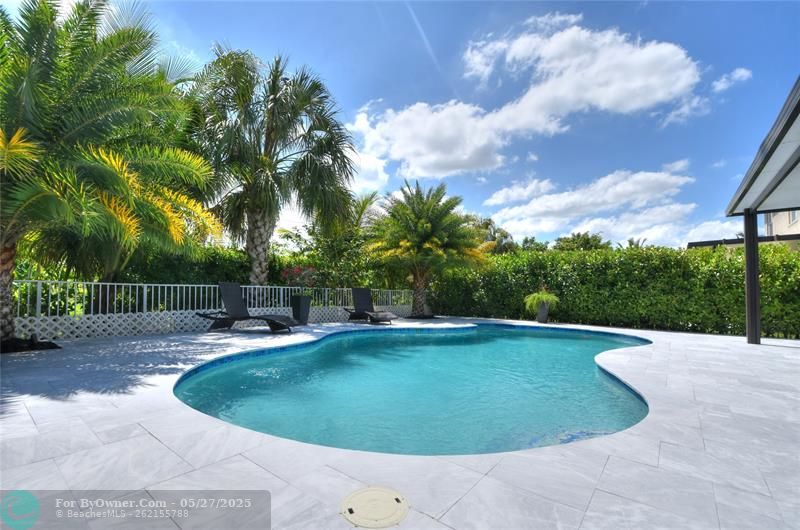 UPGRADED POOL, MARBLE PATIO with SUMMER KITCHEN