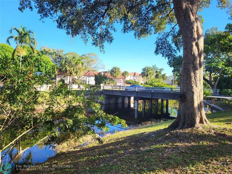 Peaceful  complex bathed in greenery