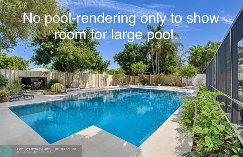 NO pool- rendering only