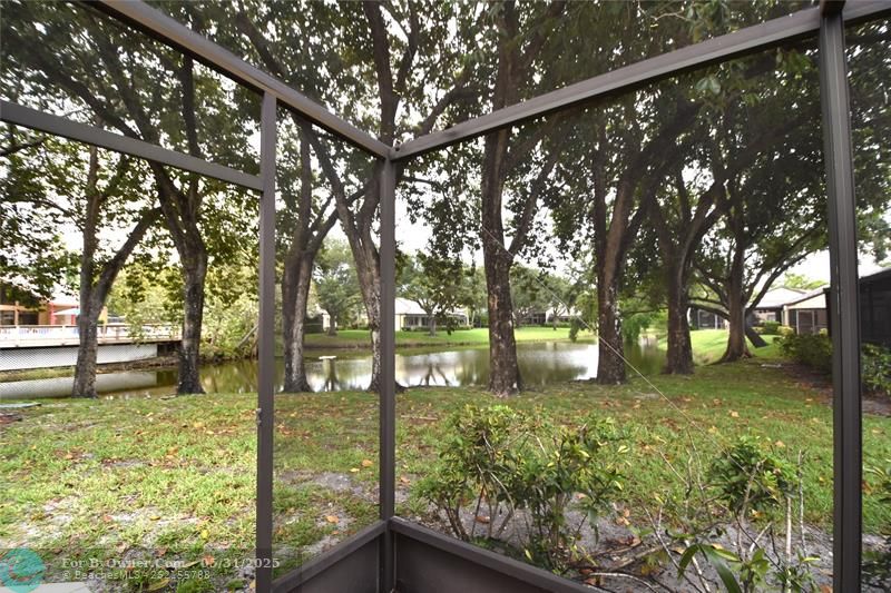 Screened Patio View