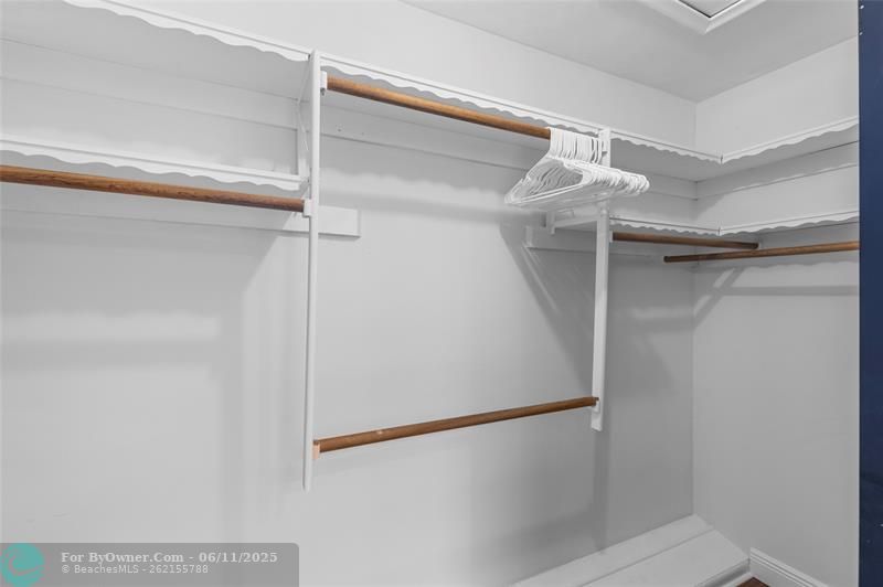 Primary bedroom closet