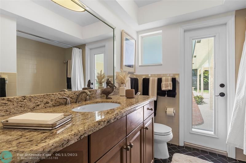 Bathroom for bedrooms 2, 3 and 4 - also a cabana bath