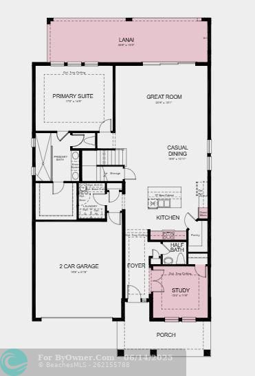 Structural options added Include: Extended covered lanai, and gourmet kitchen, study in place of flex, outdoor kitchen rough-in.