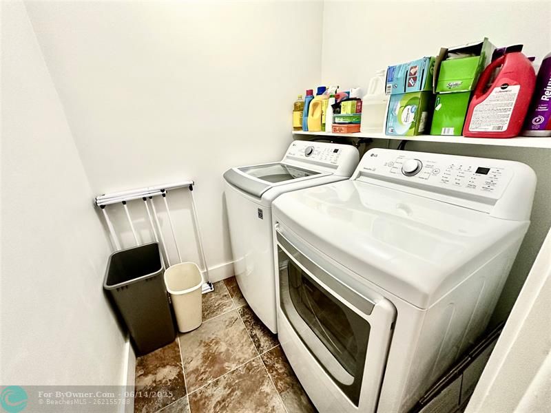 Washer/Dryer and Storage
