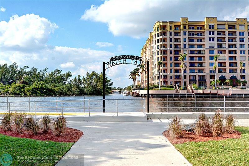 All Aboard!!! The Water Taxi is Right Across the Street from Your Future Unit!