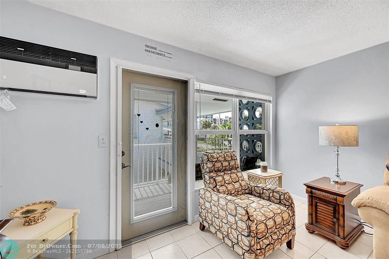 You have 3 Newer Friedrich Wall AC Units, 1 with Heat, Impact Windows and Doors with Blinds and Retractable Screen Doors. The Chair by the Front Door is a Very Comfortable Recliner! Being Sold Furnished and Turn-Key!