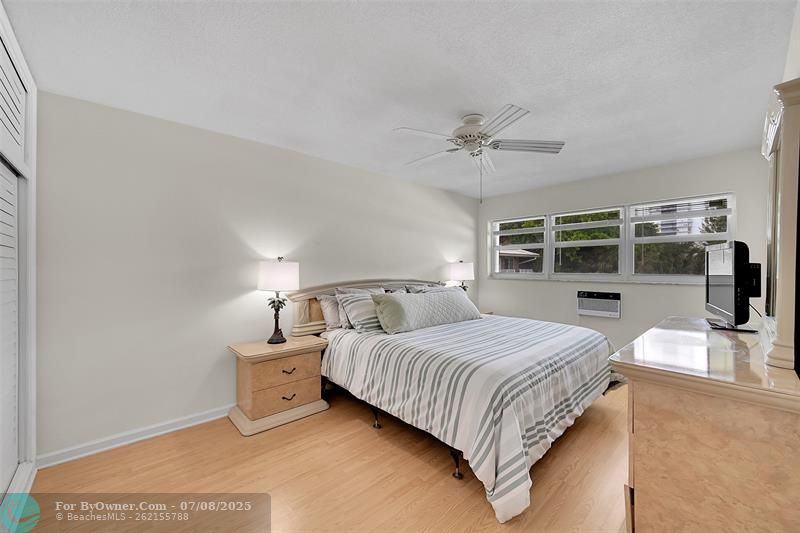 Your Furnished Primary Bedroom has more than Enough Room which Includes This King Sized Bedroom Furniture and there is Still Room For a Seating, Reading or Desk Area! Includes Impact Windows & Blinds, So Peaceful!