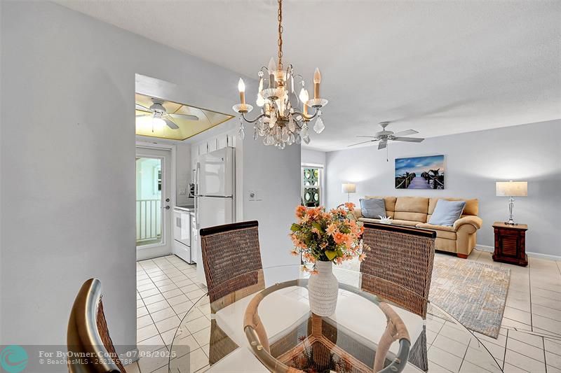 Your Dining Area is Conveniently Located next to Your Kitchen & Living Room. Being Sold Furnished, Turn-Key!