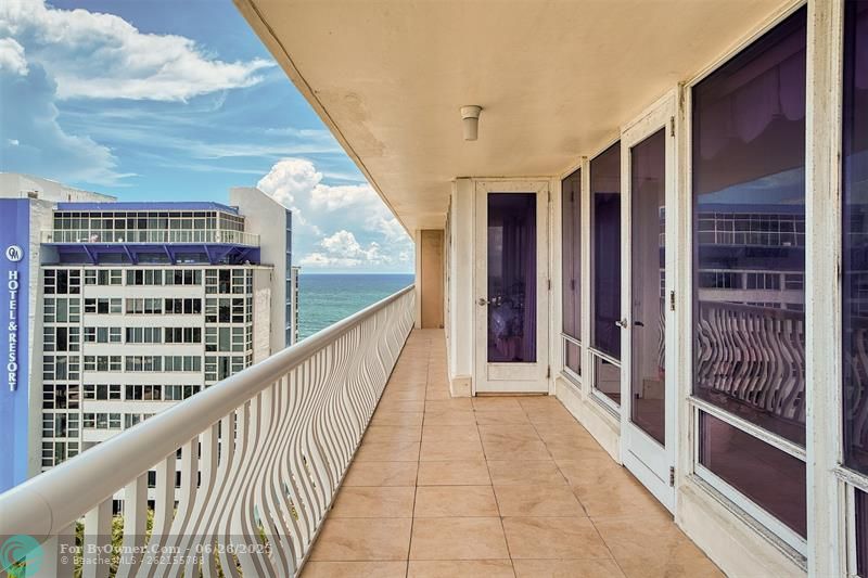 Northeast Ocean View from Wrap around Balcony
