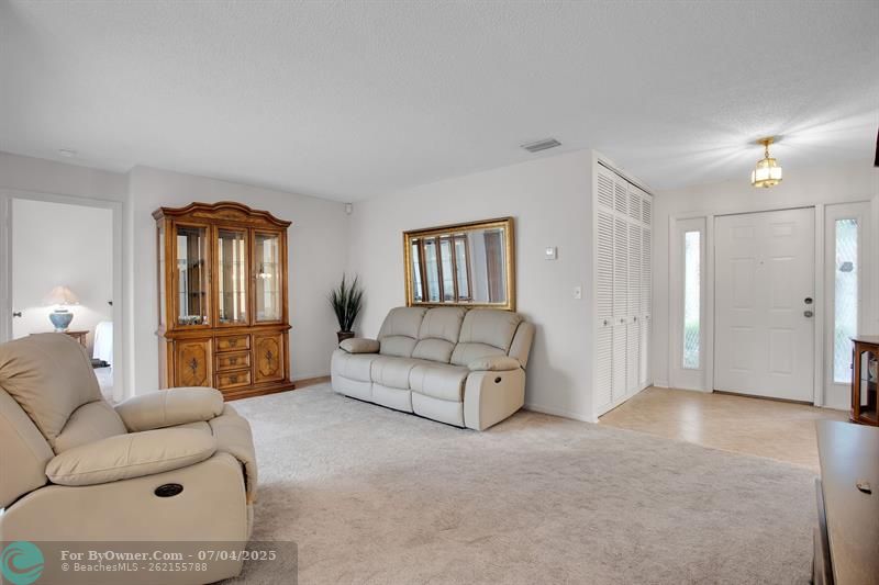 VIEW OF LIVING ROOM FROM YOUR DINING AREA