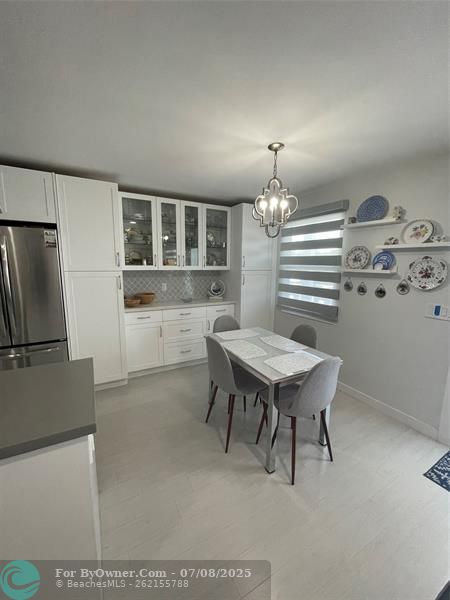 Custom Bulit in Cabinets in Dining Room