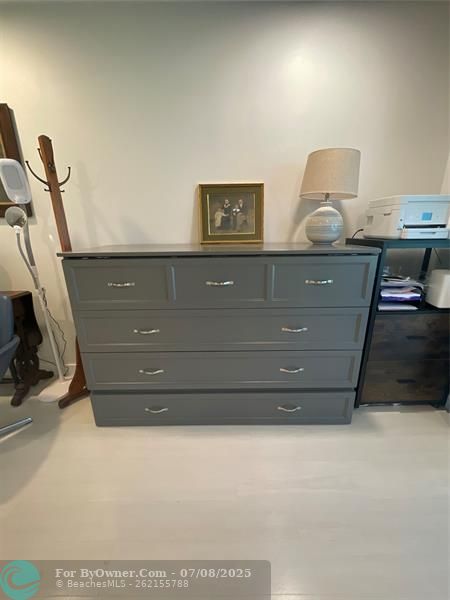 Guest Bedroom with Queen Size Murphy Bed