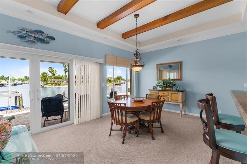 Dine and Entertain in or out overlooking the waterways