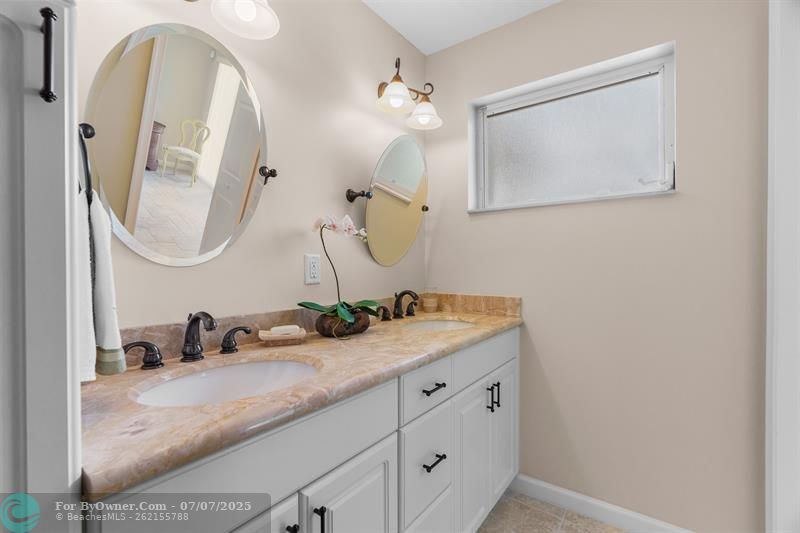 Double Sinks in Primary Suite Bathroom