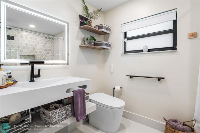 Finely appointed second bathroom fit for a Lux hotel!